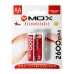 Pilha Recarregavel AA Mox MOB2AA26 de 2.600 Mah 1.2V - 2 Unidades