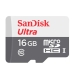 Cart&atilde;o de Mem&oacute;ria Micro SD Sandisk Ultra 80 MB/s C10 com Adaptador 16 GB
