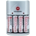 Carregador de Pilha Mox MO-CB792 Bivolt 4 Pilhas