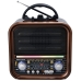 Radio Portatil Megastar RX720BTW 600 Watts P.M.P.O com Micro SD/USB/Bluetooth - Marrom