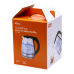 Chaleira El&eacute;trica de Vidro 4life CrystalFlow Electric Glass Kettle FLG2220 / 2 Litros / 1500W / 220V ~ 50/60Hz - Preto/Transparente