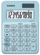 Calculadora Casio MS-7UC-LB (10 Digitos) - Azul Ceu