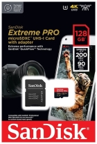 Memoria Micro SD Sandisk 128GB Extreme Pro SDXC/Uhs-I 200MB/s