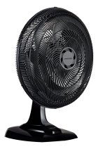 Ventilador De Mesa Ventisol Turbo 50cm Com 6 Pás Oscilante Preto