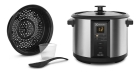 Panela El&eacute;trica Electrolux Vapor Arroz 1,8L 10 x&iacute;caras 4 fun&ccedil;&otilde;es pr&eacute;-programadas Timer Panela Antiaderente Tampa Vidro ECC20 inox por Rita Lobo
