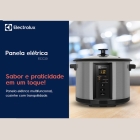 Panela El&eacute;trica Electrolux Vapor Arroz 1,8L 10 x&iacute;caras 4 fun&ccedil;&otilde;es pr&eacute;-programadas Timer Panela Antiaderente Tampa Vidro ECC20 inox por Rita Lobo