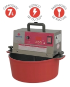 Batedeira com pedestal industrial Prog&aacute;s Mogmix PRMOG-07 PRMOG-07-AM vermelha 50/60 Hz 127/220 V