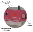 Batedeira com pedestal industrial Prog&aacute;s Mogmix PRMOG-07 PRMOG-07-AM vermelha 50/60 Hz 127/220 V