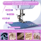 Mini máquina de costura reta Lanmax portátil - branco
