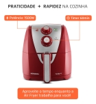 Fritadeira Sem &Oacute;leo Air Fryer 4L AFN-40-RI Mondial Vermelho/Inox 1500W