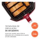 Fritadeira Sem &Oacute;leo Air Fryer 4L AFN-40-RI Mondial Vermelho/Inox 1500W