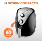 Fritadeira Elétrica Sem Óleo Air Fryer Mondial AF-30 Family Inox IV 3,5l Preta -