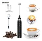 Misturador Bebidas ovos Port&aacute;til El&eacute;trico Bateria Mini Mixer Cor Preto Woosh