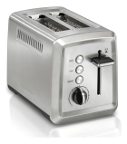 Torradeira Inox Elétrica Premium 230ºC 850w 2 Fatias Largura Ampla 7 Torras Ajuste Tipo De Pão - Hamilton Beach