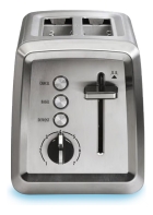 Torradeira Inox Elétrica Premium 230ºC 850w 2 Fatias Largura Ampla 7 Torras Ajuste Tipo De Pão - Hamilton Beach