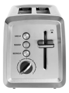 Torradeira Inox Elétrica Premium 230ºC 850w 2 Fatias Largura Ampla 7 Torras Ajuste Tipo De Pão - Hamilton Beach