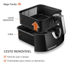 Fritadeira Sem Óleo Air Fryer 8L, Mondial, 1900W - AFN-80-BI