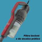 Black Decker aspirador ciclônico portátil vertical Avt12 1250w