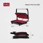 Grill e Sanduicheira Press Grill Red Ceramic PG-01-RC Vermelho e Preto 1000W Mondial