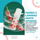 Mini Moedor El&eacute;trico Alho Cebola Sem Fio Usb Processador Cor Branco 110V/220V