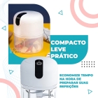 Mini Moedor El&eacute;trico Alho Cebola Sem Fio Usb Processador Cor Branco 110V/220V