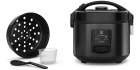 Panela El&eacute;trica Electrolux vapor arroz capacidade 2L 6 X&iacute;caras 2 em 1 timer panela antiaderente tampa com visor transparente ERC10 inox por Rita Lobo