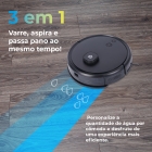 Smart Rob&ocirc; Aspirador Wi-fi 3 Em 1 Varre, Aspira, Passa Pano, Autolimpante, Mapeamento Inteligente, Retorna Para A Base, Comando De Voz E Aplicativo