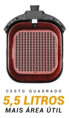 Air Fryer 5,5L Revestimento Redstone 1500W PAF55B Philco