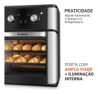 Fritadeira Air Fryer Forno Oven 12l Mondial Afon-12l-ab Preto