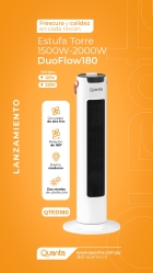 Aquecedor Electrico Quanta QTED180 110V 2000WATTS White